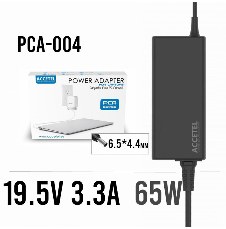 PCA-004 Cargador Sony 19.5V 3.3A 6.5*4.4mm 65W