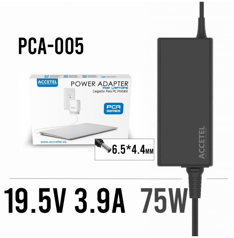 PCA-005 Cargador Sony 19.5V 3.9A 6.5*4.4mm 75W