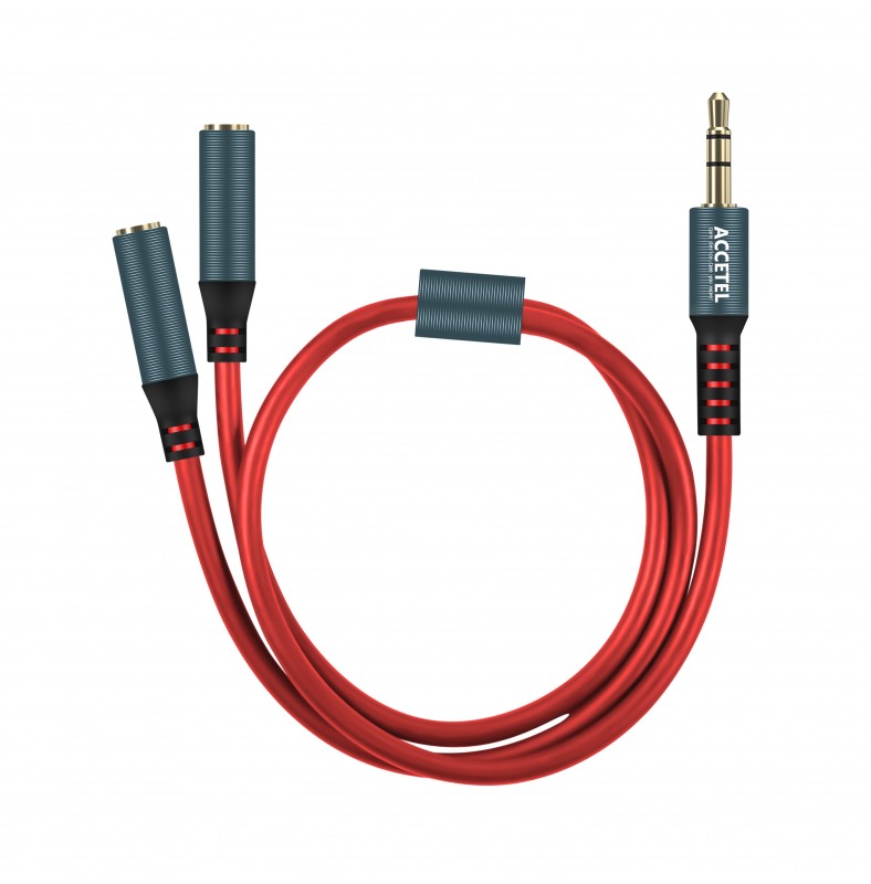 AU103 Cable Audio Divisor 2Entradas 3.5mm