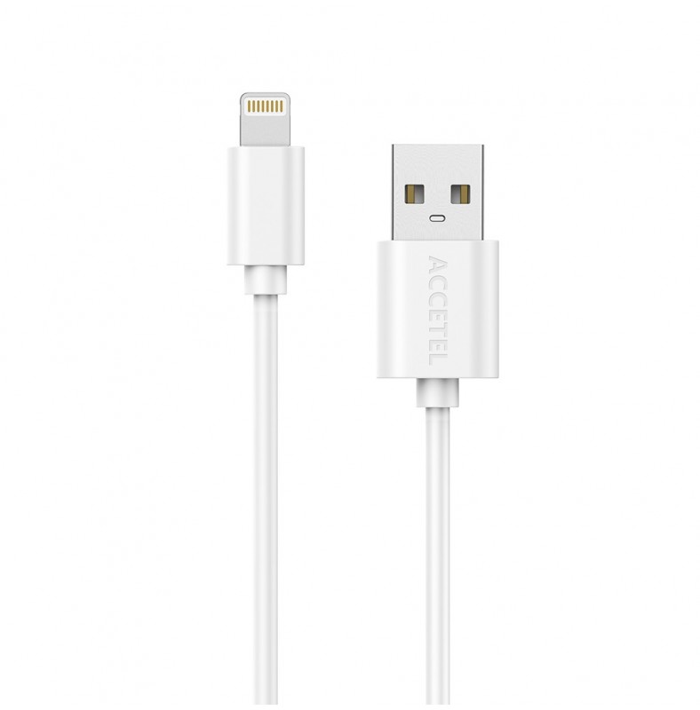 CU1603 Cable Datos 2.1A - iPhone 7/8/X Blanco (1M)